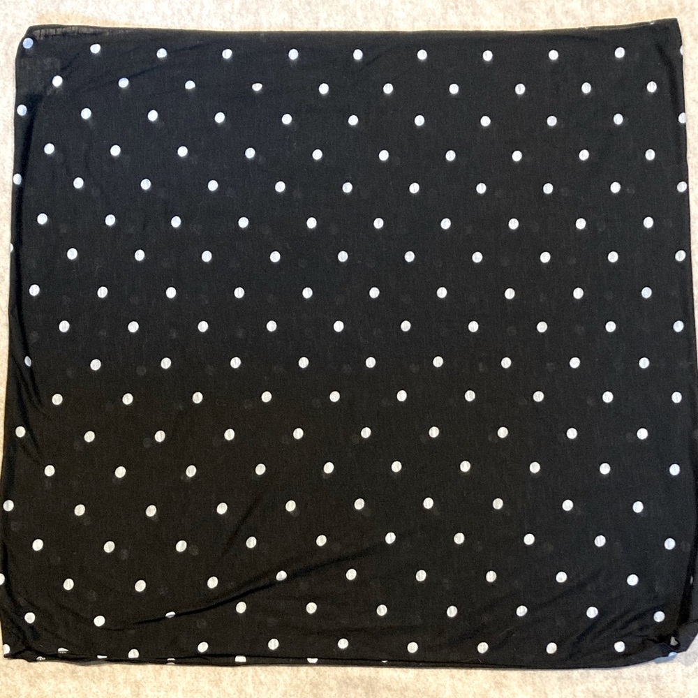 Polka Dot Knit Infinity Scarf